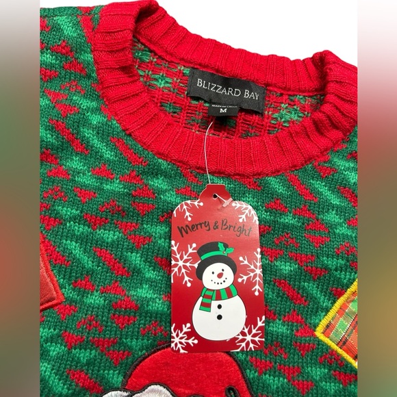 BLIZZARD BAY mens ugly Christmas weight lifting holiday sweater Size Medium NWT - Picture 4 of 7